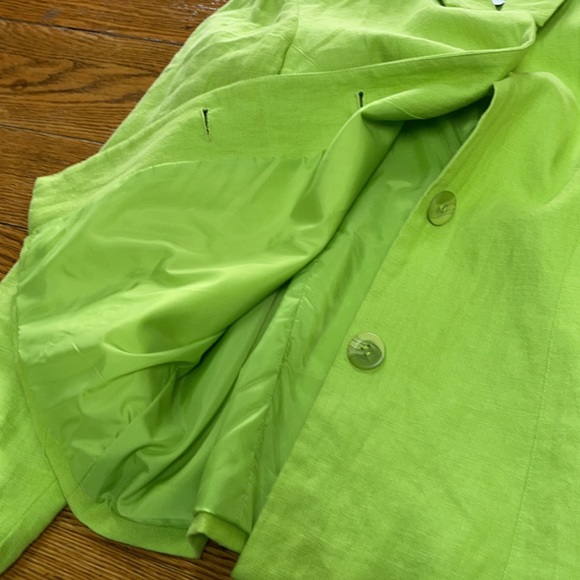 J G Hook green linen jacket, 8 petite - Picture 3 of 14